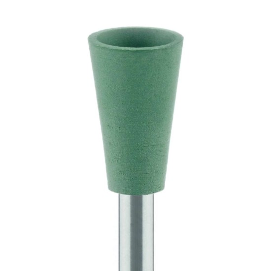 Polisher, Green High Shine, Cup, Fine, 6.5mm, RA