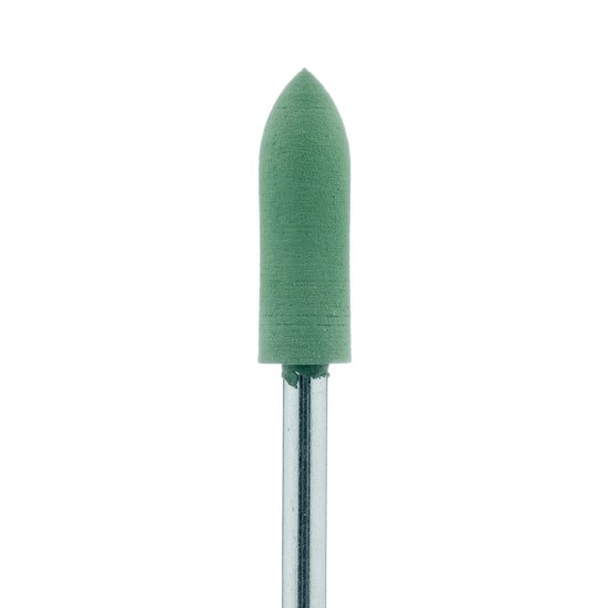 Polisher, Green High Shine, Pointed Cylinder, Fine, 5.0mm, HP