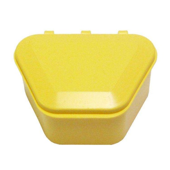 Denture Storage Boxes Yellow - 12/pkg