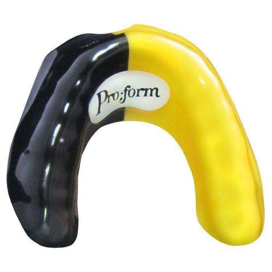 Pro-Form Mouthguard Dual-Color Laminates .160 (4mm) Black/Red 5"x 5" (127x127mm) - 12/Pkg