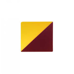 Pro-Form Mouthguard Dual-Color Laminates .160 (4mm) Maroon/Yellow 5"x 5" (127x127mm) - 12/Pkg