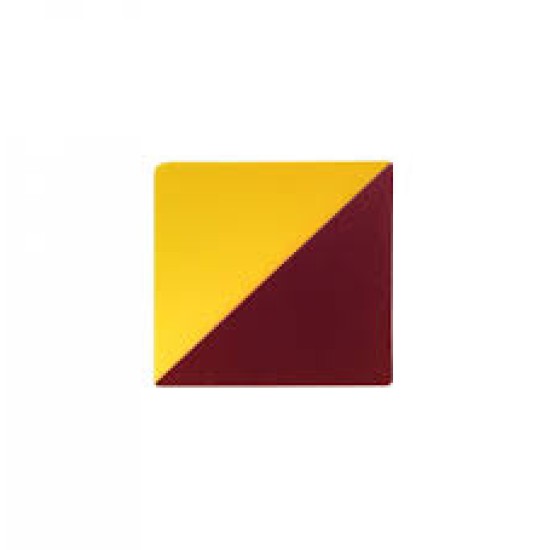 Pro-Form Mouthguard Dual-Color Laminates .160 (4mm) Maroon/Yellow 5"x 5" (127x127mm) - 12/Pkg