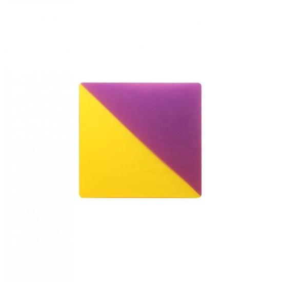 Pro-Form Mouthguard Dual-Color Laminates .160 (4mm) Purple/Yellow 5"x 5" (127x127mm) - 12/Pkg