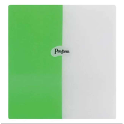 Pro-Form Mouthguard Dual-Color Laminates .160 (4mm) Green/White 5"x 5" (127x127mm) - 12/Pkg