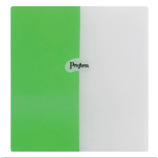 Pro-Form Mouthguard Dual-Color Laminates .160 (4mm) Green/White 5"x 5" (127x127mm) - 12/Pkg