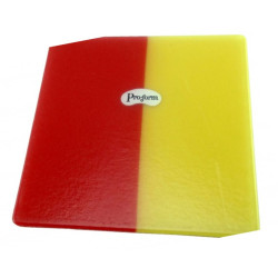 Pro-Form Mouthguard Dual-Color Laminates .160 (4mm) Red/Yellow 5"x 5" (127x127mm) - 12/Pkg
