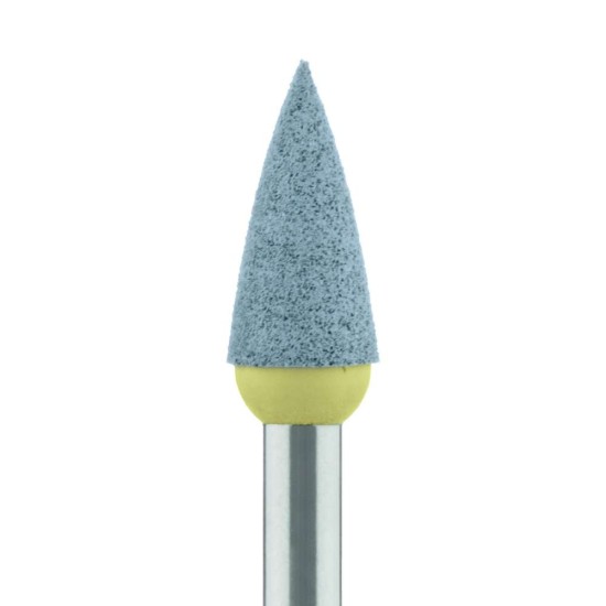 Polisher, Diamond polisher for composites, Light Blue, Point, Prepolishing, 4.0mm, RA