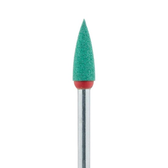 Diamond Impregnated Porcelain Polisher, Point, Green / Orange, Prepolishing, Coarse, 4.0mm, HP