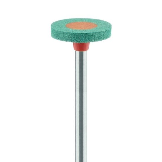 Polisher, Diamond Impregnated Porcelain Polisher, Wheel, Green / Orange, Prepolishing, Coarse, 11.0m