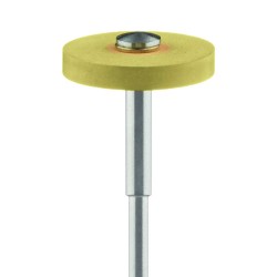 Polisher, Diamond Impregnated Porcelain Polisher, Wheel, Yellow / Orange, Mirror Finish, Extra Fine, 17.0mm, HP