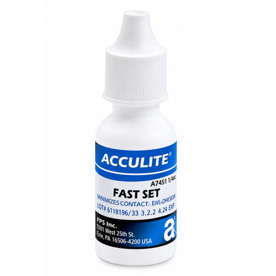 ACCULITE CYANOACRYLATE ADHESIVE, FAST SET, 1/2 OZ.