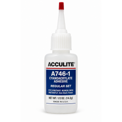 ACCULITE CYANOACRYLATE ADHESIVE, REGULAR SET, 1/2 OZ.
