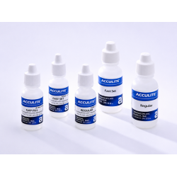 ACCULITE CYANOACRYLATE ADHESIVE, REGULAR SET, 2 OZ. (2- 1 OZ. BOTTLES)