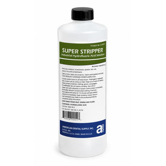 SUPER STRIPPER HYDROFLUOR ACID SUBSTITUTE KIT W/ NEUT, GLOVES, GLASSES