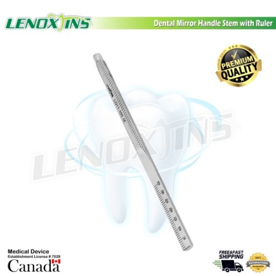 Dental Mirror Handle Stem with Ruler