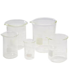 BEAKER & LID, GLASS, 250 ML