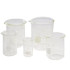 BEAKER & LID, GLASS, 250 ML