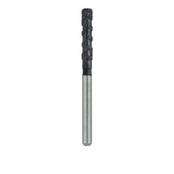B837R-018-FG Black Cobra Diamond Bur, Super Coarse Grit, Round Edge Cylinder, 1.8mm, FG