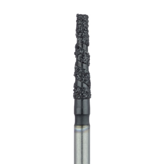 Black Cobra Diamond Bur, Super Coarse Grit, Round edge taper, 1.8mm, FG