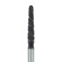 Black Cobra Diamond Bur, Super Coarse Grit, Round end taper, 1.6mm, FG
