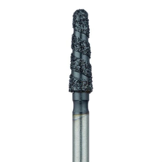 Black Cobra Diamond Bur, Super Coarse Grit, Round end taper, 2.3mm, FG