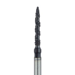 Black Cobra Diamond Bur, Super Coarse Grit, Flame, 1.2mm, FG