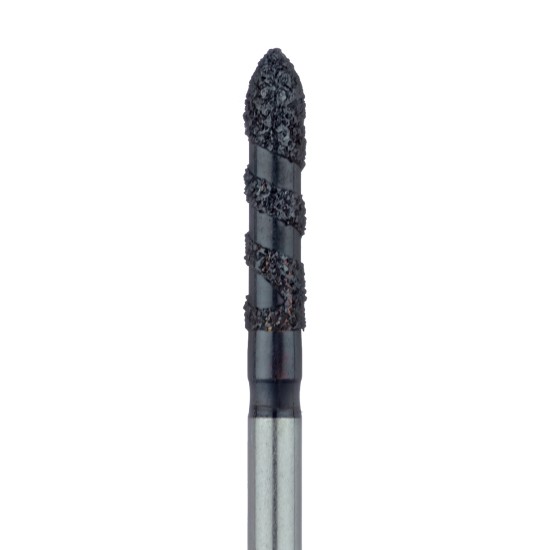 Black Cobra Diamond Bur, Super Coarse Grit, Long Torpedo, 1.8mm, FG