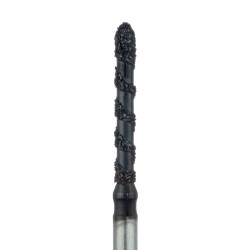 Black Cobra Diamond Bur, Super Coarse Grit, Straight Bevel Tip, 1.4mm, FG