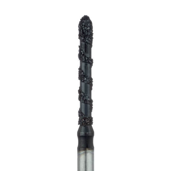 Black Cobra Diamond Bur, Super Coarse Grit, Straight Bevel Tip, 1.4mm, FG