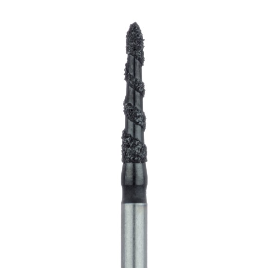 Black Cobra Diamond Bur, Super Coarse Grit, Modified Chamfer, 1.6mm, FG