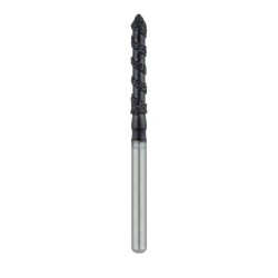 Black Cobra Diamond Bur, Long, Pointed Tip Cylinder, 1.6mm, FG