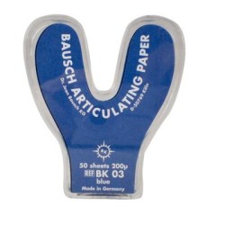 Articulating Paper Horseshoe Shape 50 sheets blue 200 µ