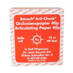 Articulating Paper/rolls 16 mm wide w/Dispenser 15 meter red 40 µ