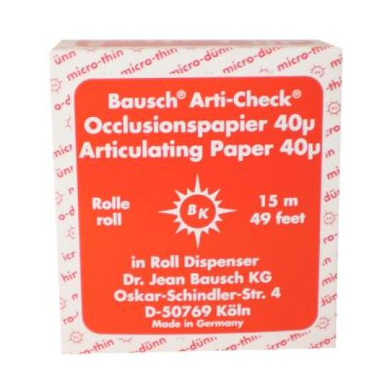 Articulating Paper/rolls 16 mm wide w/Dispenser 15 meter red 40 µ