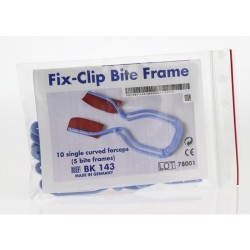 Fix-Clip Film-Forceps curved 10pieces plastic sterilizable