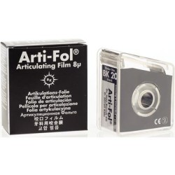 *Arti-Fol I Articulating Film Ultra Thin BK-20 Black Single Sided Rl in Dspnsr