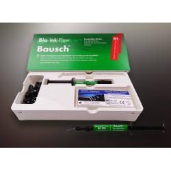 Bio-Ink Flow®, Set with bio-ink paste, special brushes and needles 1 ml green