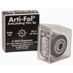 Arti-Fol Plastic in dispenser 2-sided, 22 mm 20 meter black 8 µ