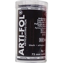 Arti-Fol Plastic in cardboard-box 2-sided, 75 mm 15 meter black  8 µ