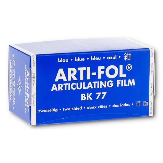 Arti-Fol Plastic in cardboard-box 2-sided, 75 mm 15 meter blue  8 µ