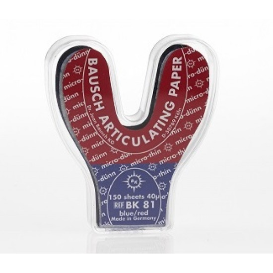 Articulating Paper Horseshoe 150 sheets blue/red 40 µ