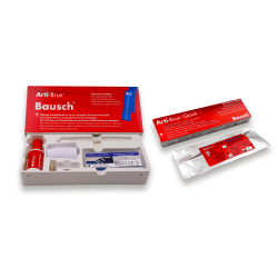 Arti-Brux®, Set with indicator paint, special brushes, dappen dishes 15 ml red