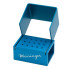 Bur Block, Anodized Aluminum, Blue, 3 Rows, 15 HP Sterilizable