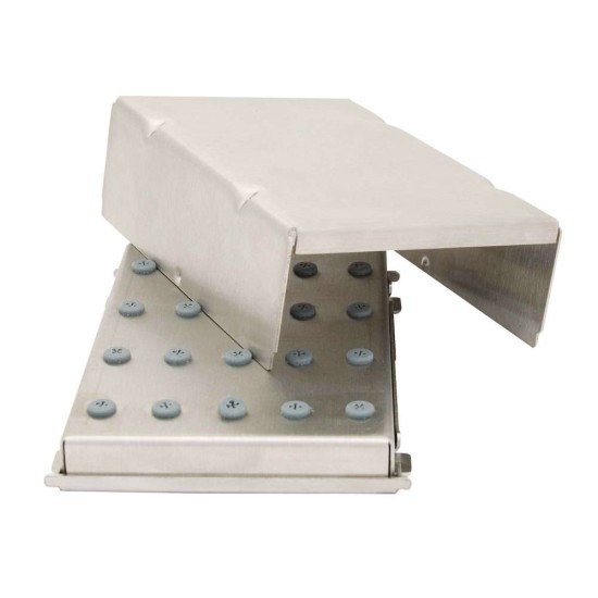 Bur Block, Stainless Steel with Grommets, 20 RA OR 20 FG, Non-Corrosive, Sterilizable