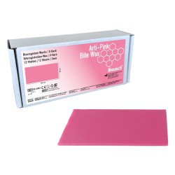 Arti-Pink Bite Wax, X-hard, rectangle, 80 mm x 150 mm 12 pcs. pink  3 mm