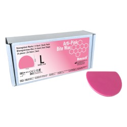 Arti-Pink Bite Wax, X-hard, oval shape, Size L 24 pcs. pink  3 mm