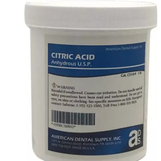 CITRIC ACID, 1 LB. POWDER
