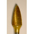 Buffalo Dental Gold Cap 1/2" Flame (C1/2) TNT-Coated Dual Cut Regular HP Carbide Bur