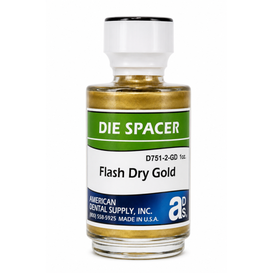 DIE SPACER FLASH DRY, GOLD, 1 OZ. (NO THINNER)