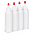 BOTTLE - CONE TOP WITH RED TIP, 2 OZ. PKG OF 4 (EMPTY)